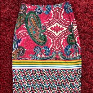 White Mark Pink Pencil Skirt Knee-Length Resort Wear